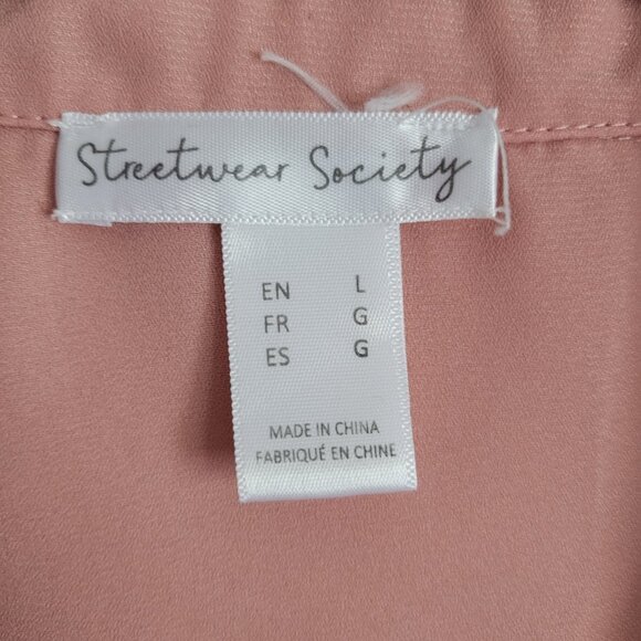 Streetwear Society Women's Pink Blouse - Picture 5 of 8